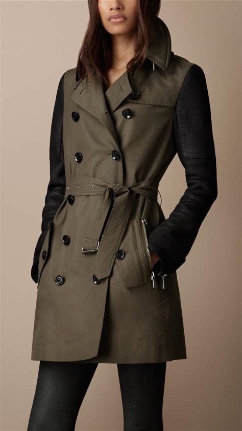 burberry brit bright green coat|burberry pleated trench coat.